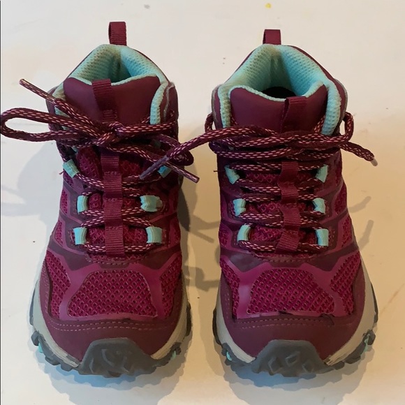 Merrell Moab Hiking Boots Girls Pink 11 & 12 M - Picture 2 of 8